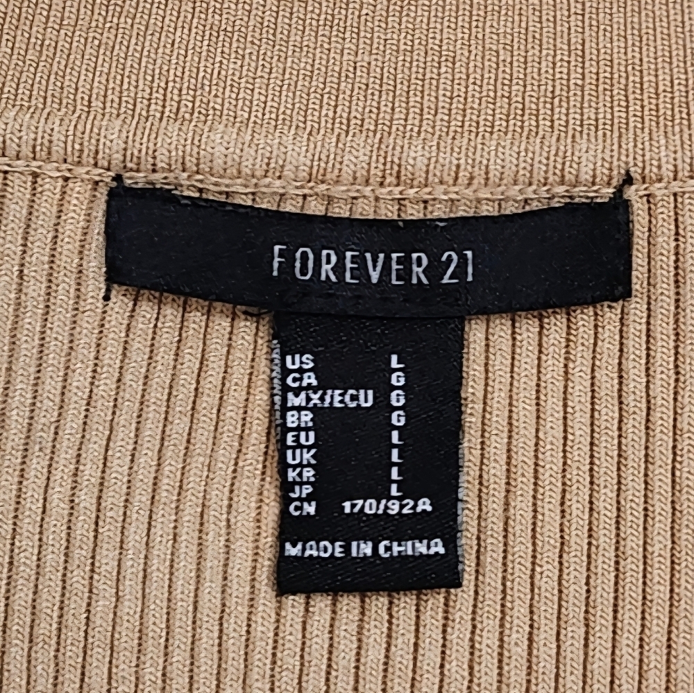 Forever 21 Beige Ribbed Knit Top - Picture 5 of 5
